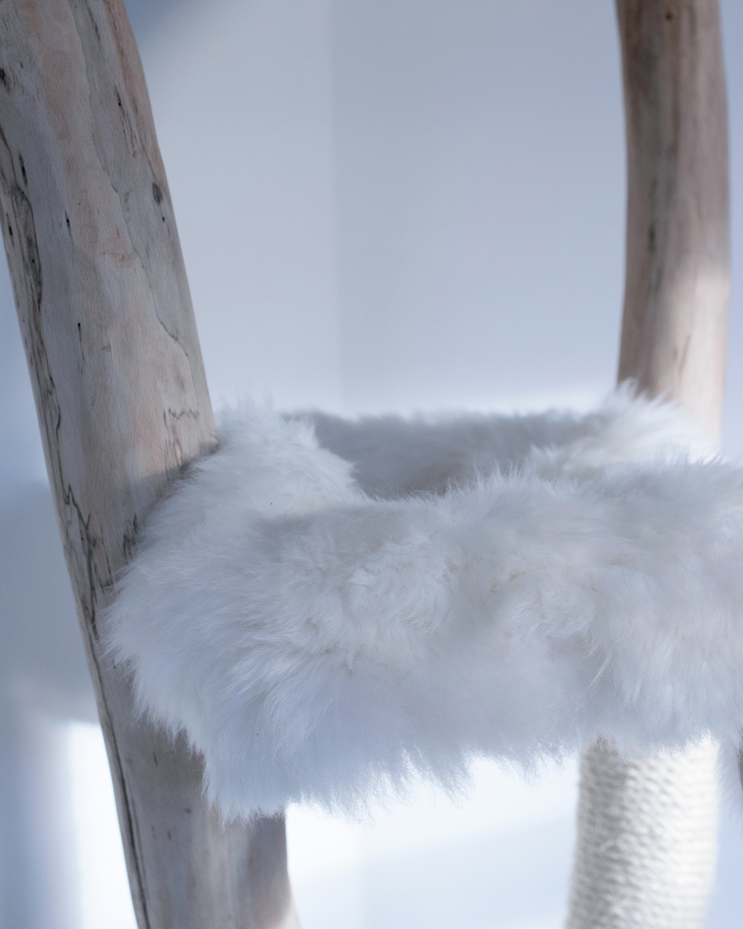 MENOW interior - Kratzbaum mit Schafffell